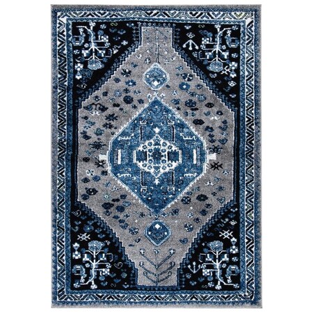 Safavieh 9 x 12 ft. Vintage Hamadan Power Loomed Rectangle Area Rug Beige & Black VTH201B-9